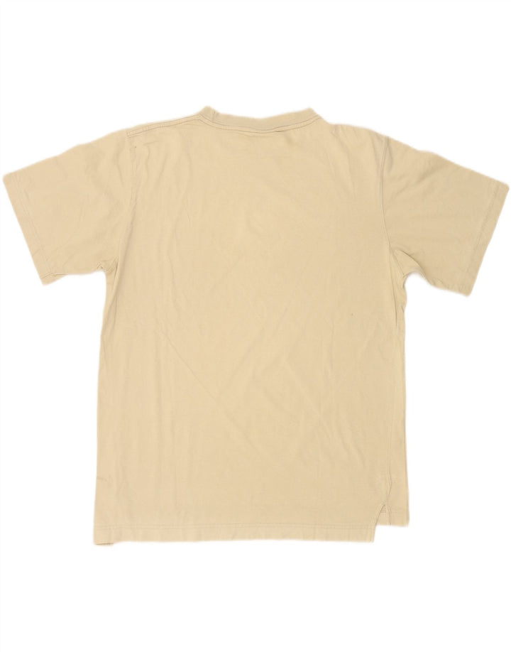ASICS Mens T-Shirt Top Large Beige Vintage Asics and Second-Hand Asics from Messina Hembry 
