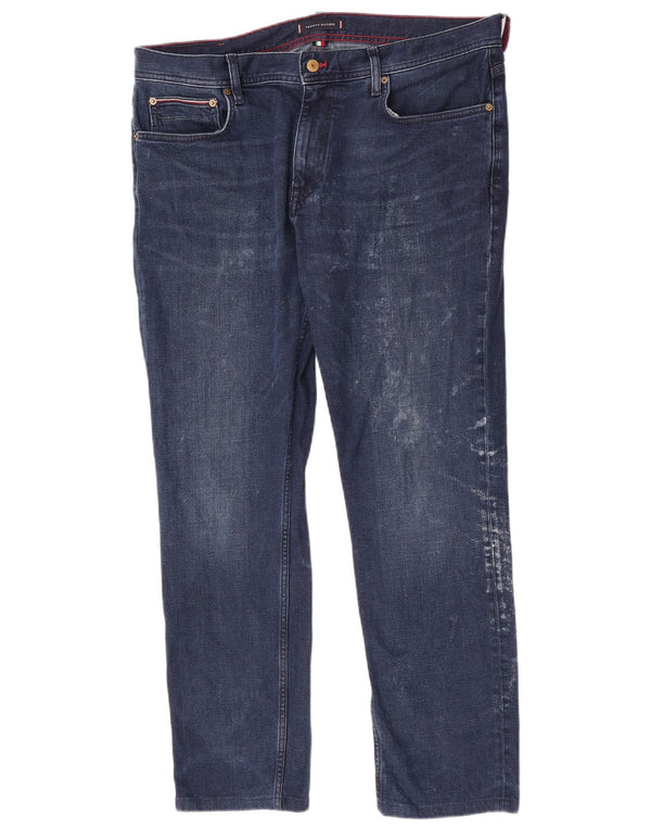 Jeans dritti Denton da uomo Tommy Hilfiger W38 L30 cotone blu