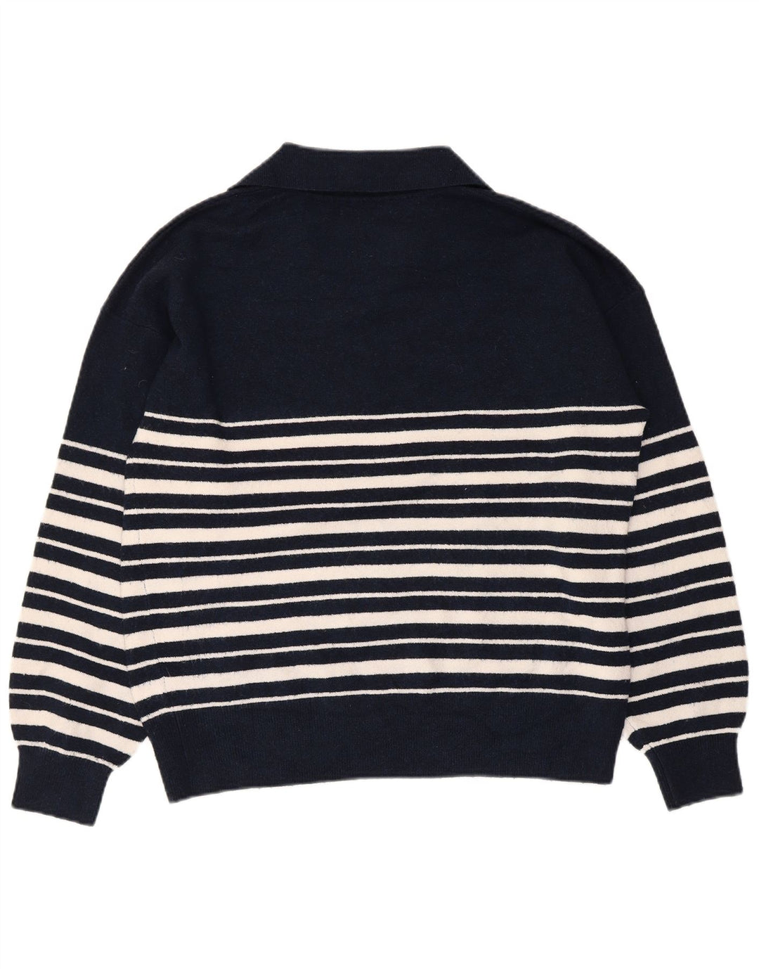 Maglione maglione collo alto da donna Marks & Spencer UK 14 blu navy medio