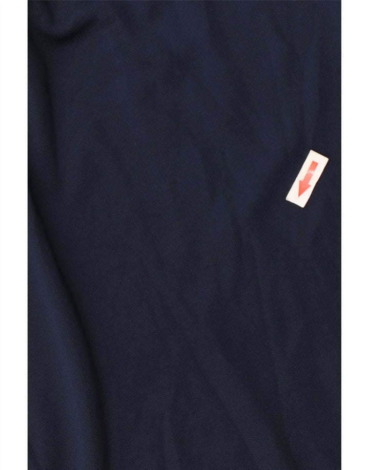 T-shirt Nike da uomo Dri Fit, top in poliestere color block medio blu navy