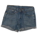 Pantaloncini di jeans da donna LEVI'S W28 cotone blu medio