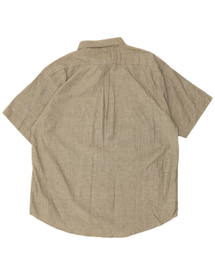 Camicia a maniche corte da uomo VINTAGE XL in cotone grigio