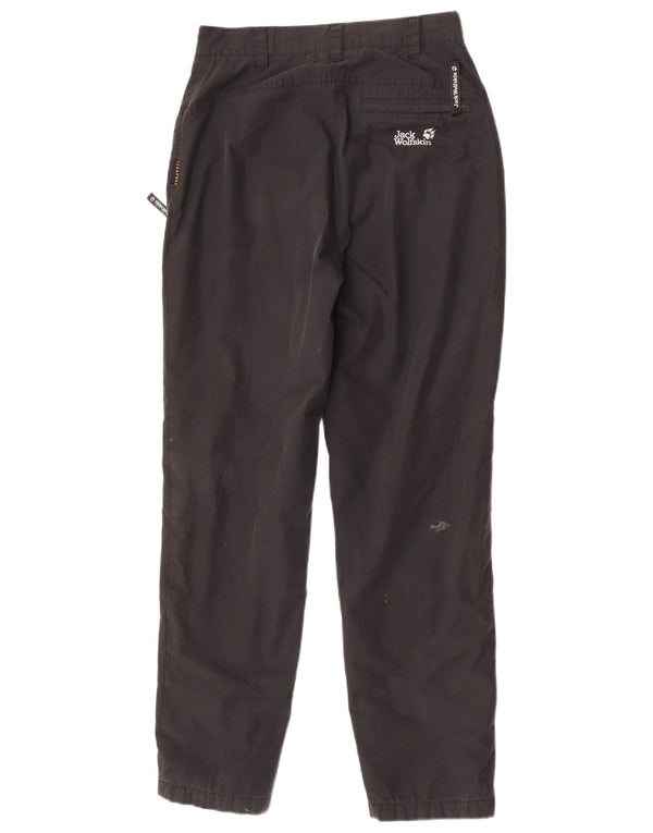 Jack Wolfskin Womens Tapered Cargo Trousers UK 8/10 Small W28 L31 Black