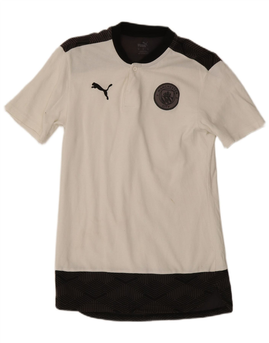T-shirt Puma da uomo del Manchester City, colore bianco medio geometrico