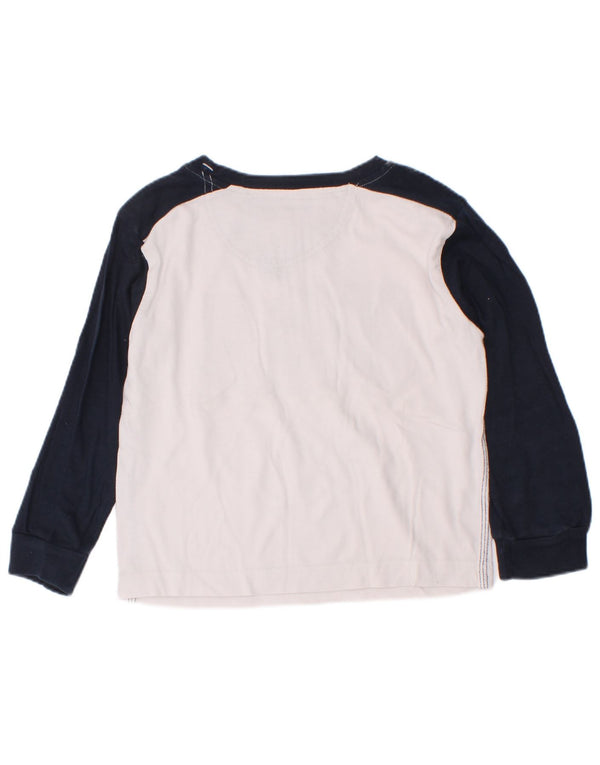 Maglietta grafica Champion da ragazzo a maniche lunghe 3-4 anni 2XS Colorblock bianco