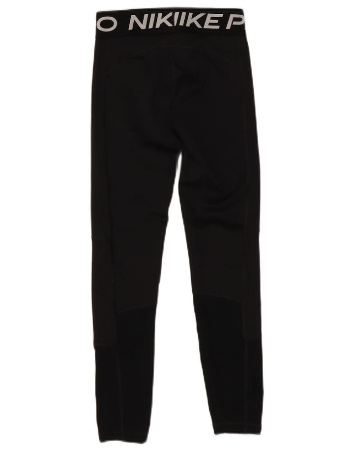 Leggings grafici NIKE Dri Fit per ragazze 10-11 anni poliestere nero medio