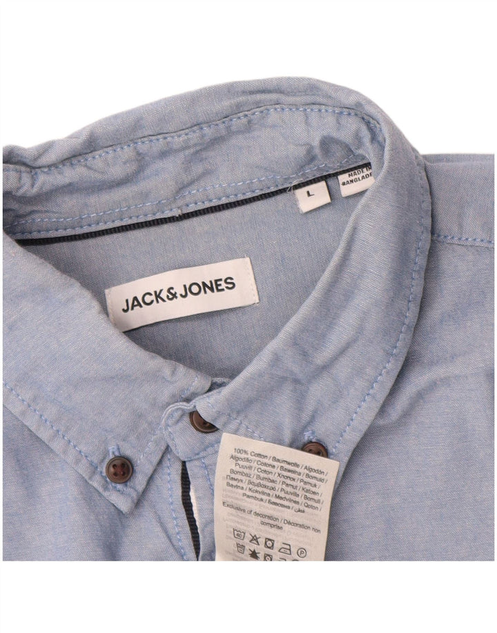 Camicia Uomo Jack & Jones Large Blu Cotone