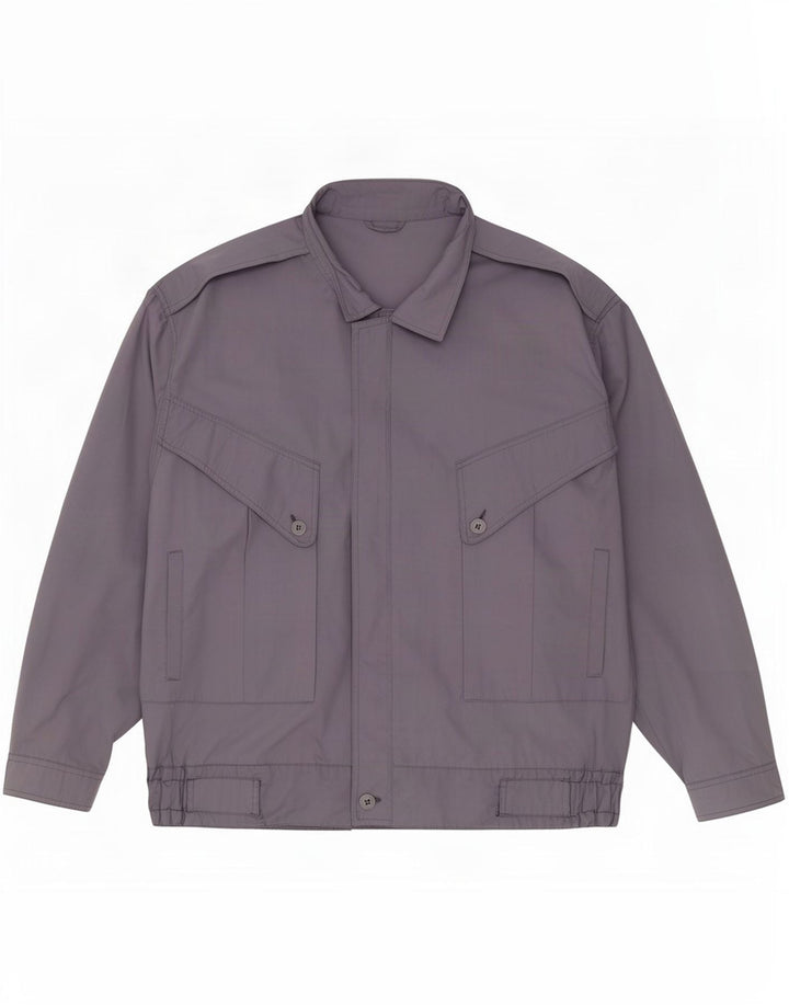 Giacca utilitaria vintage da uomo IT 54 2XL Blu poliestere