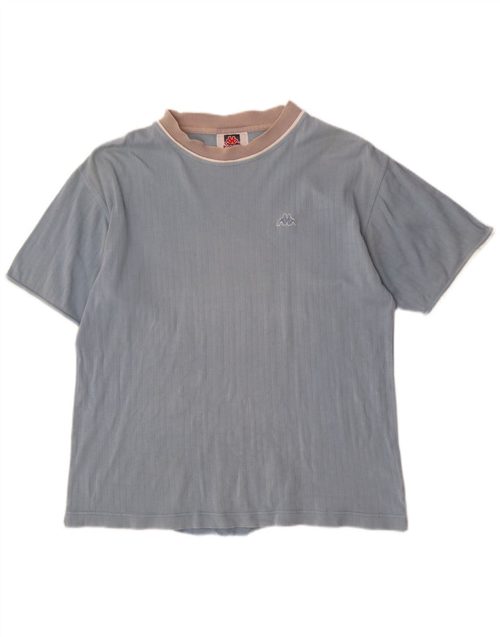 T-shirt uomo Kappa Top Blu Medio in cotone