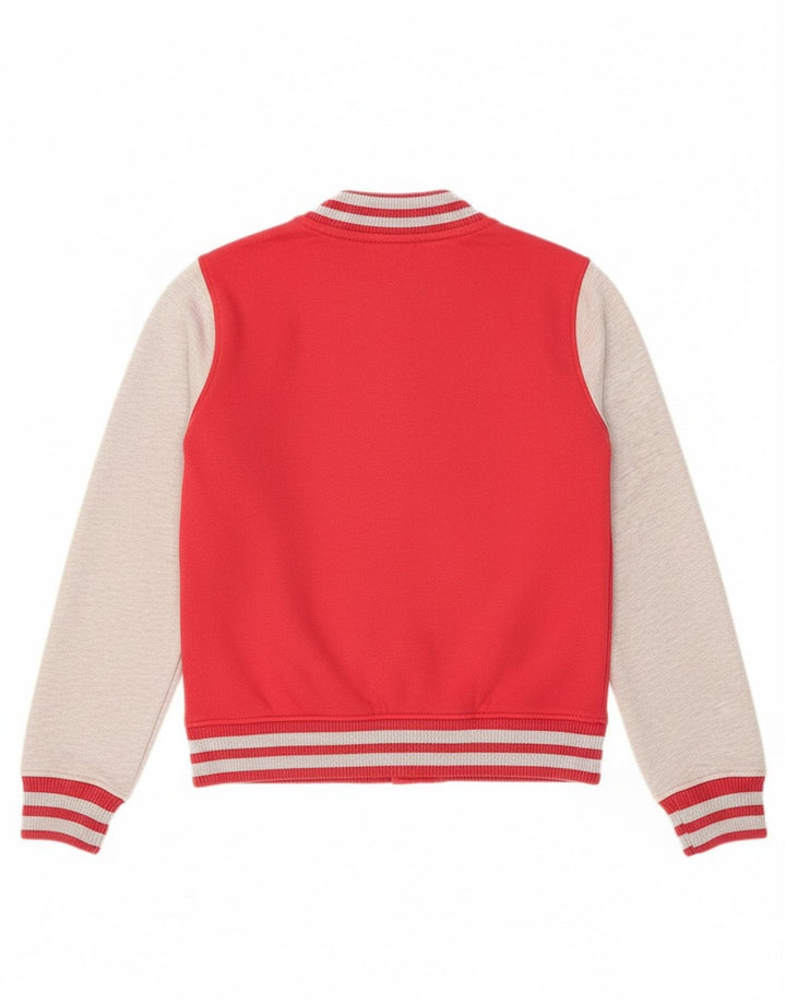 Giacca college da donna Superdry UK 10 Small Rosso Colorblock Cotone