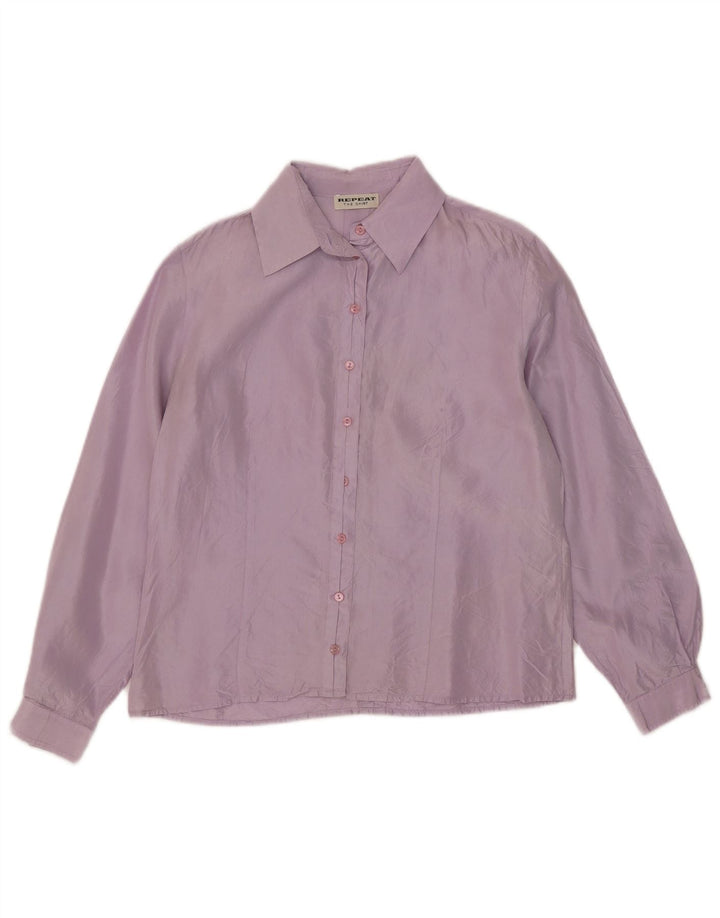 Camicetta camicia da donna Repeat EU 38 seta viola media