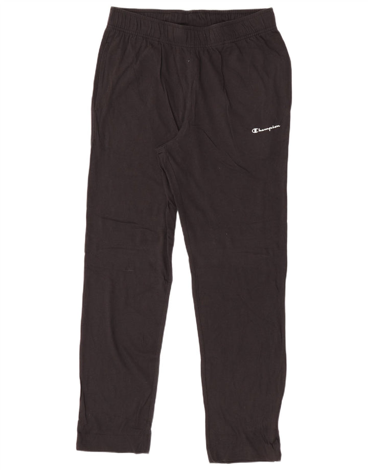 Pantaloni da tuta da uomo CHAMPION medio cotone nero
