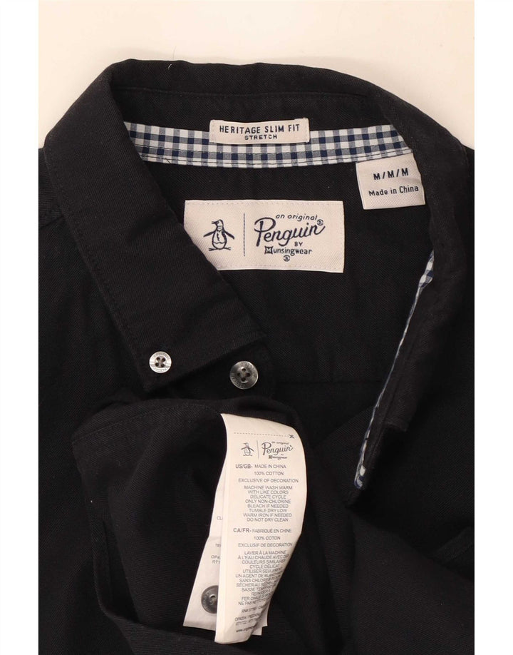 Camicia Penguin Heritage da uomo slim fit in cotone blu navy medio