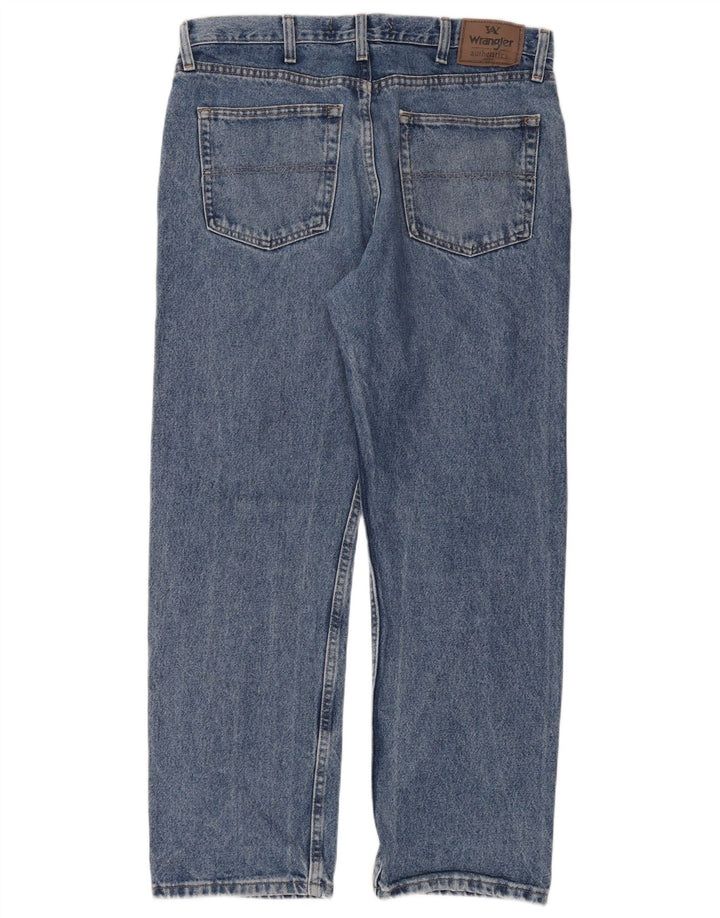 Jeans dritti da uomo Wrangler W35 L30 cotone blu