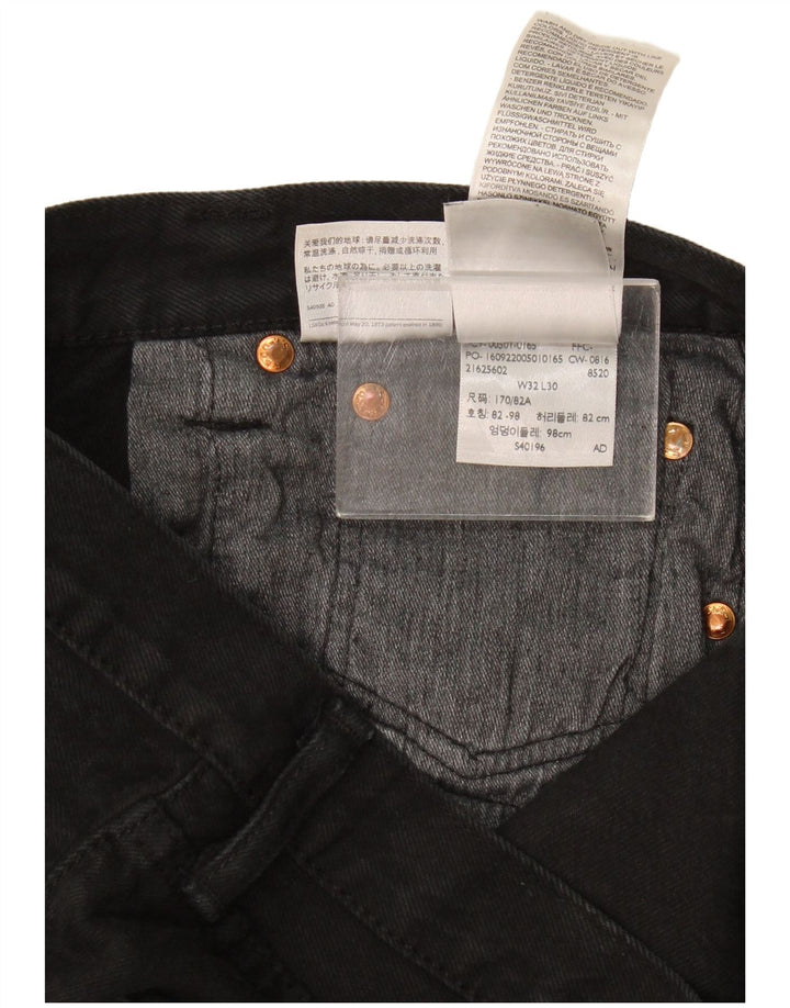 Jeans dritti da uomo Levi's W32 L30 cotone nero