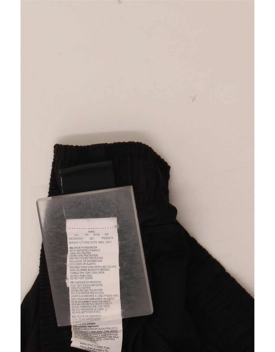 Pantaloncini sportivi da donna NIKE UK 4 XS poliestere nero