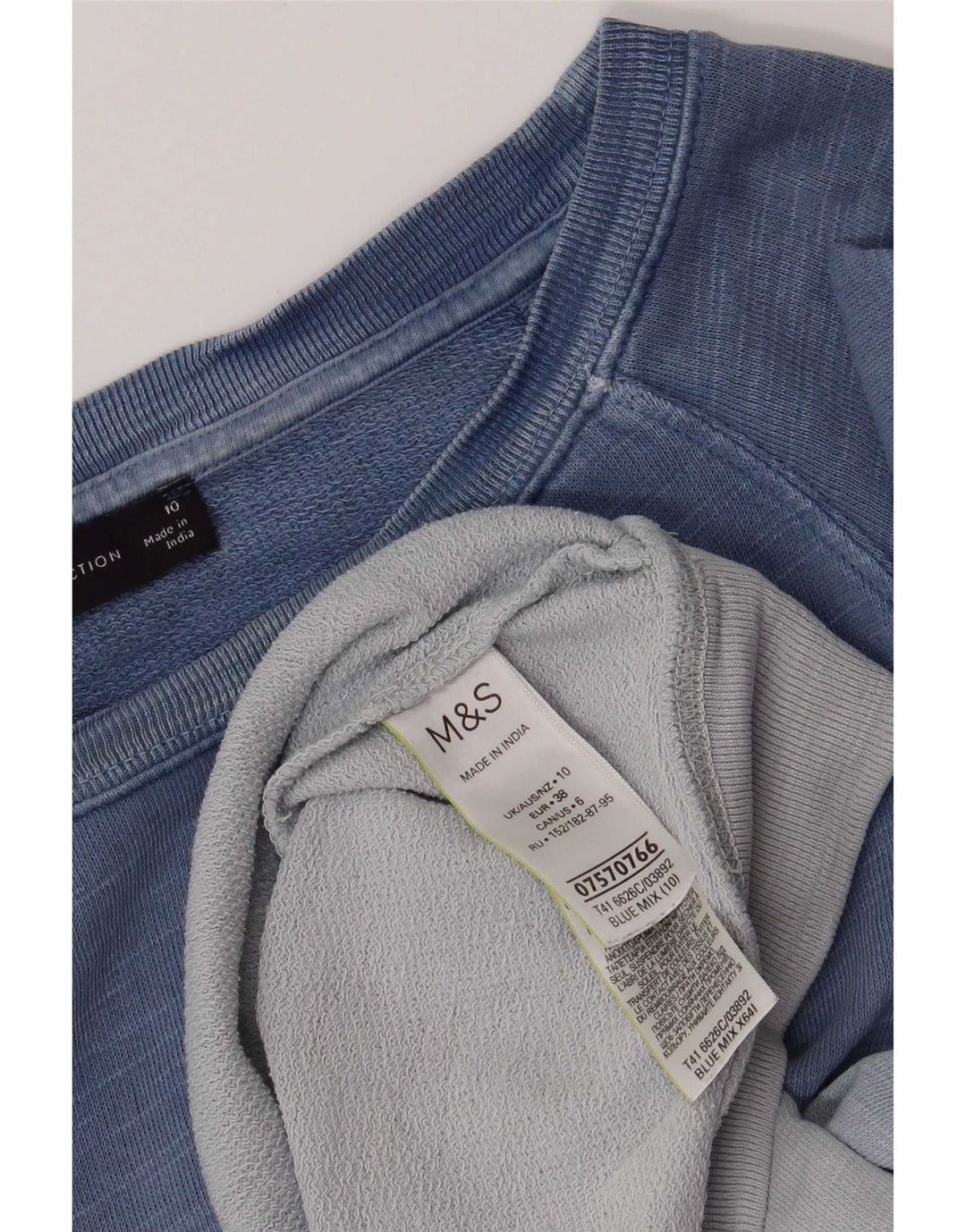 Felpa da donna Marks & Spencer UK 10 Small Blue Tie Dye