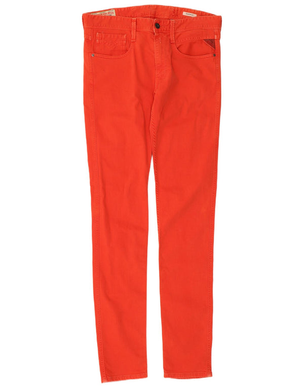 Replay Jeans Anbass Slim da Donna W31 L34 Cotone Rosso