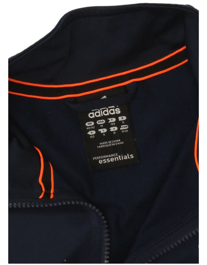 Giacca da tuta da uomo Adidas Climalite UK 40/42 Medio Blu Navy