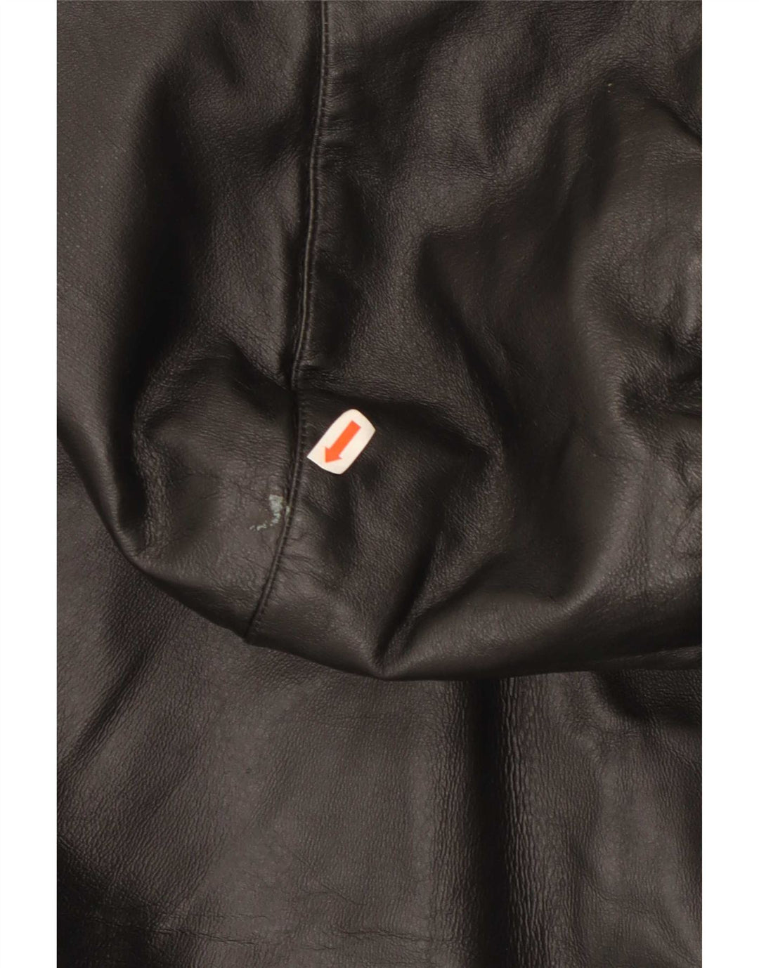 Giacca in pelle vintage da uomo con cappuccio IT 54 2XL Nera