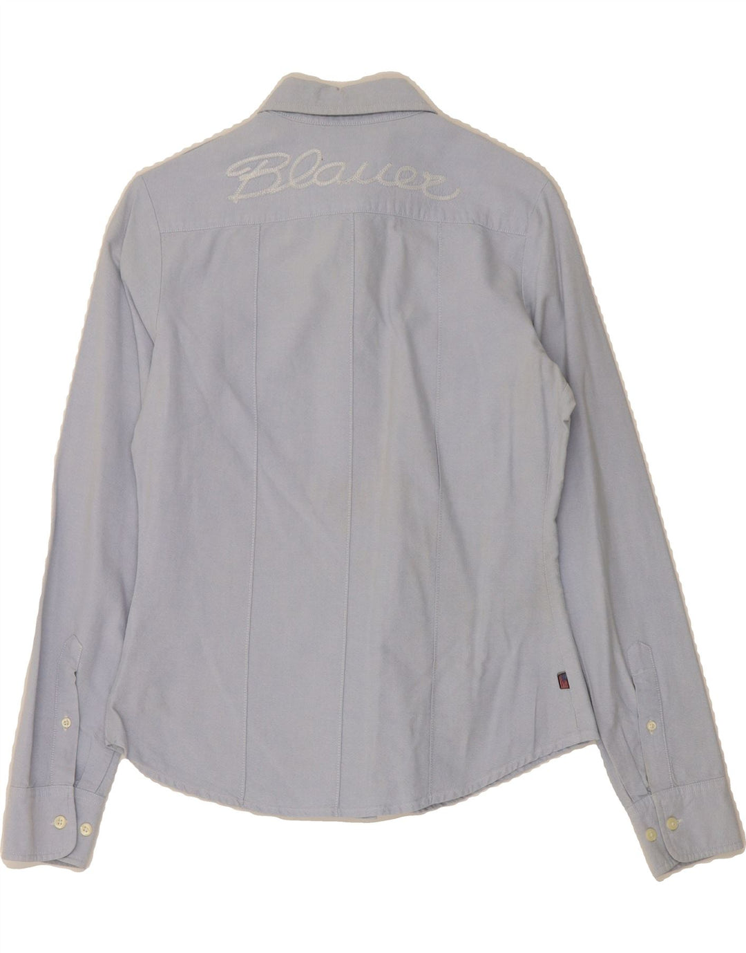 BLAUER Womens Graphic Shirt UK 18 XL Blue Cotton Vintage Blauer and Second-Hand Blauer from Messina Hembry 