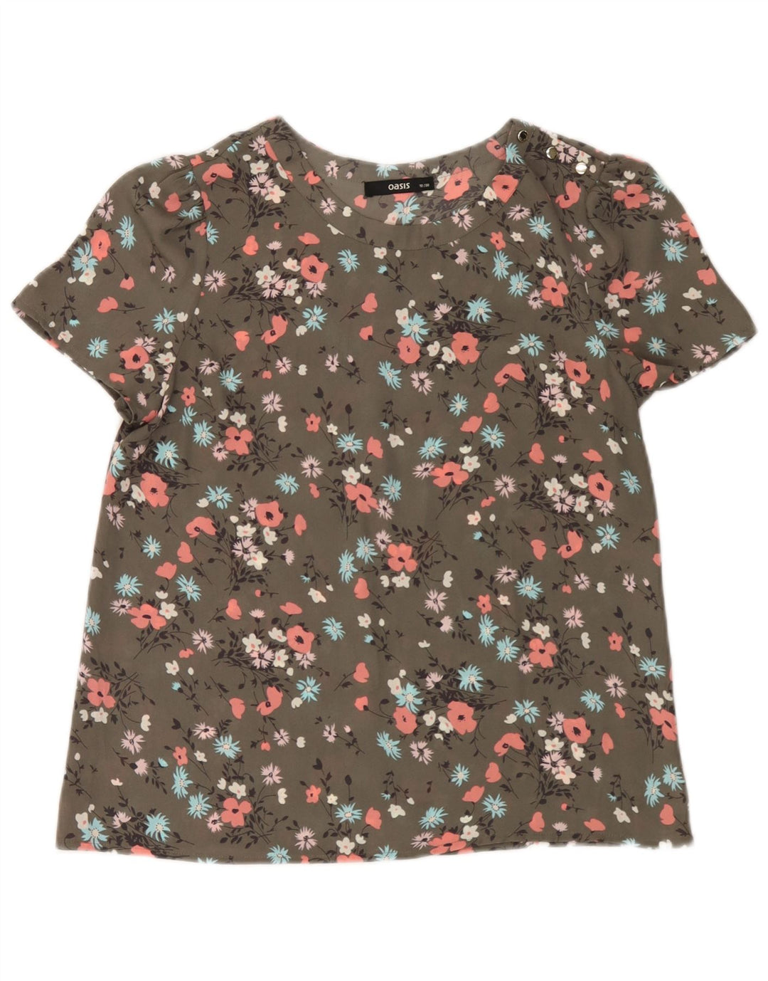 Camicetta da donna Oasis Top UK 10 Piccolo verde floreale