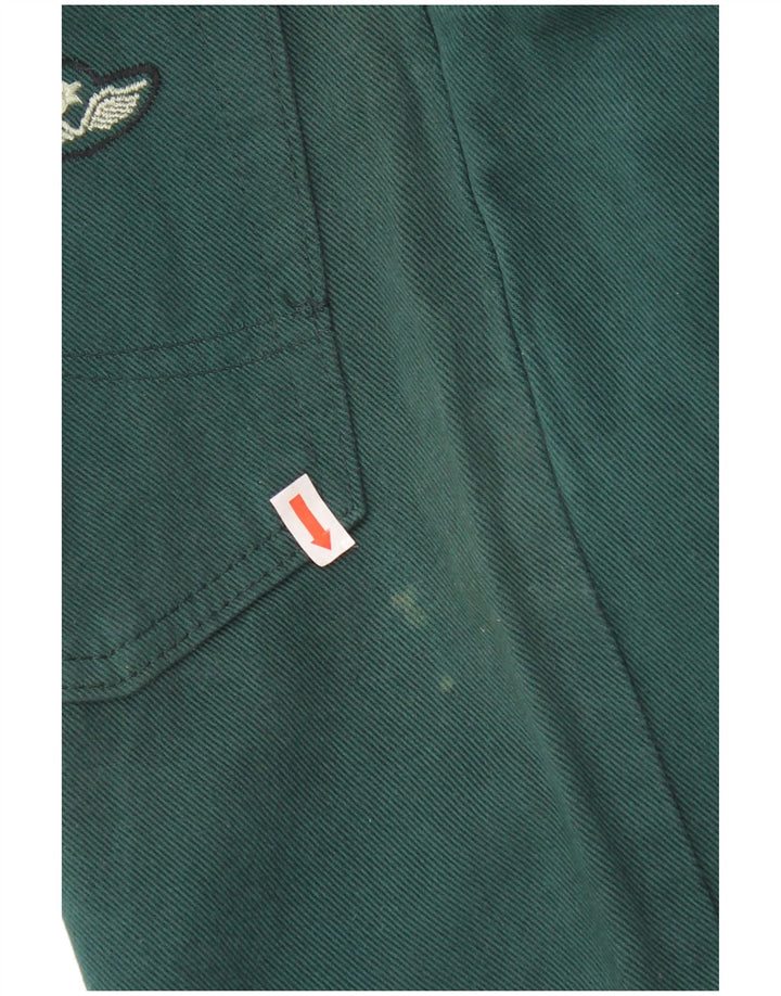 Jeans vintage da donna a vita alta IT 44 medio W28 L31 verde