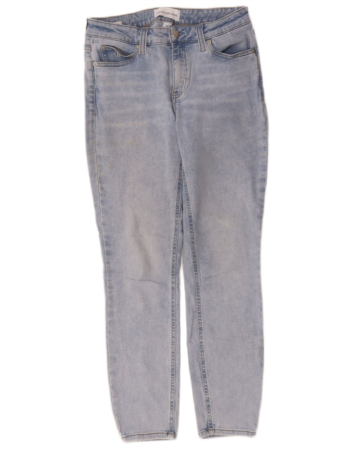 Jeans slim da donna Calvin Klein W30 L27 cotone blu