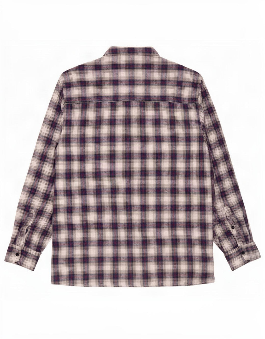 Camicia da uomo in flanella Rosengarten in cotone a quadri blu medio