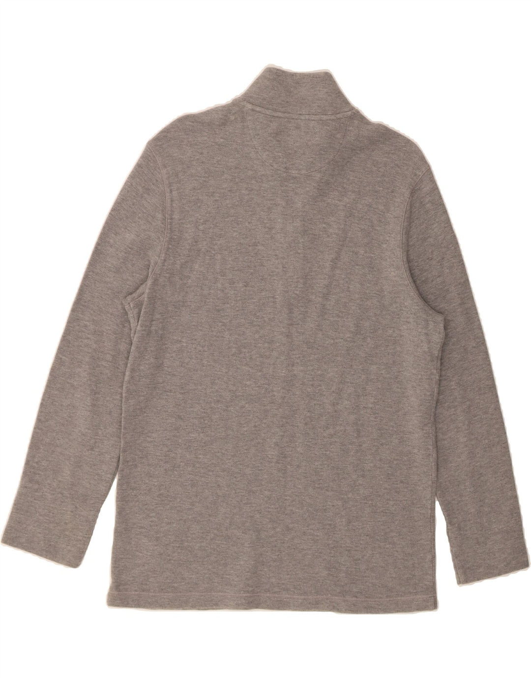 MICHAEL KORS Mens Zip Neck Top Long Sleeve Medium Grey Cotton Vintage Michael Kors and Second-Hand Michael Kors from Messina Hembry 
