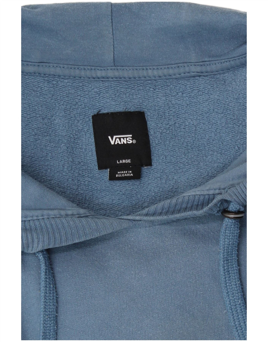Felpa con cappuccio grafica da uomo Vans Large in cotone blu