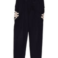 Pantaloni da tuta con grafica Kappa per ragazzi 11-12 anni in poliestere blu navy