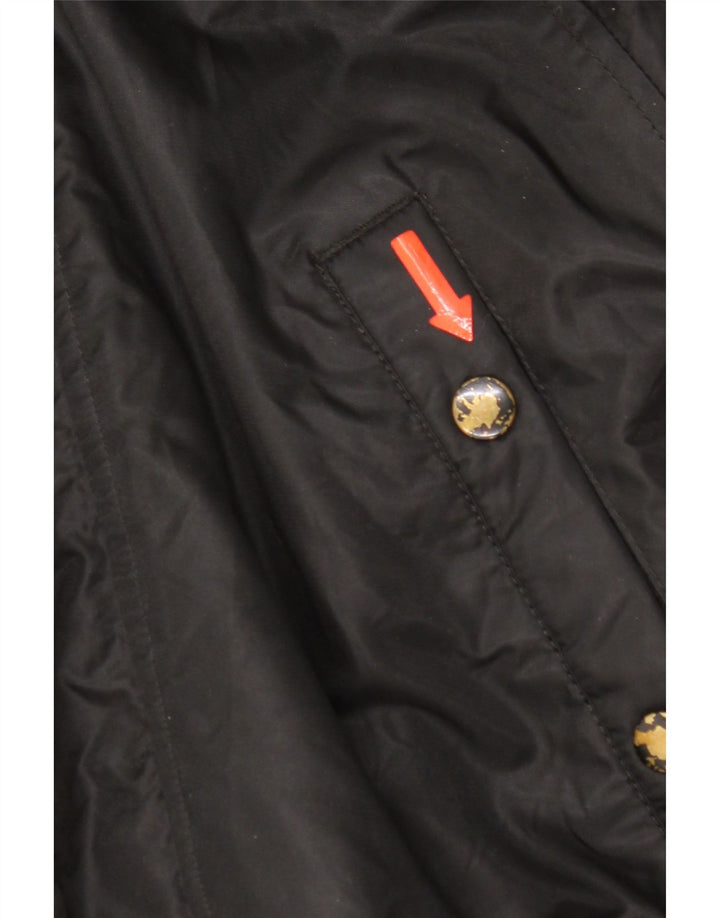 Giacca imbottita con cappuccio da uomo Superdry UK 38 nylon nero medio