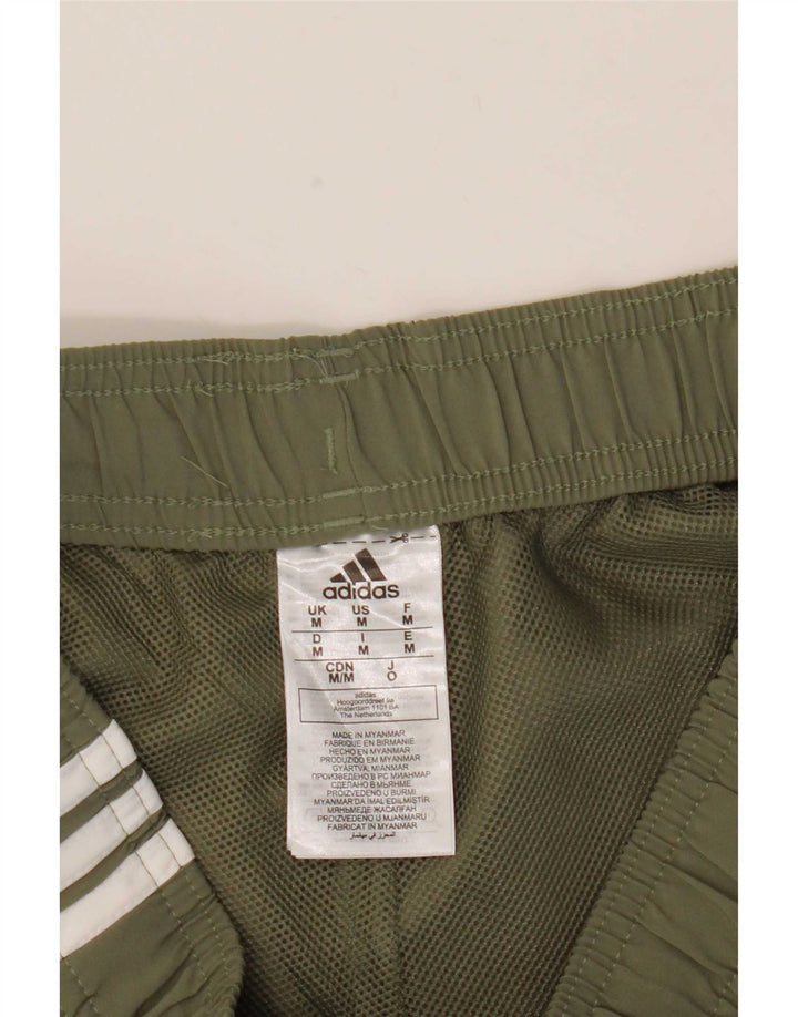 Pantaloncini sportivi Adidas da uomo medio poliestere kaki