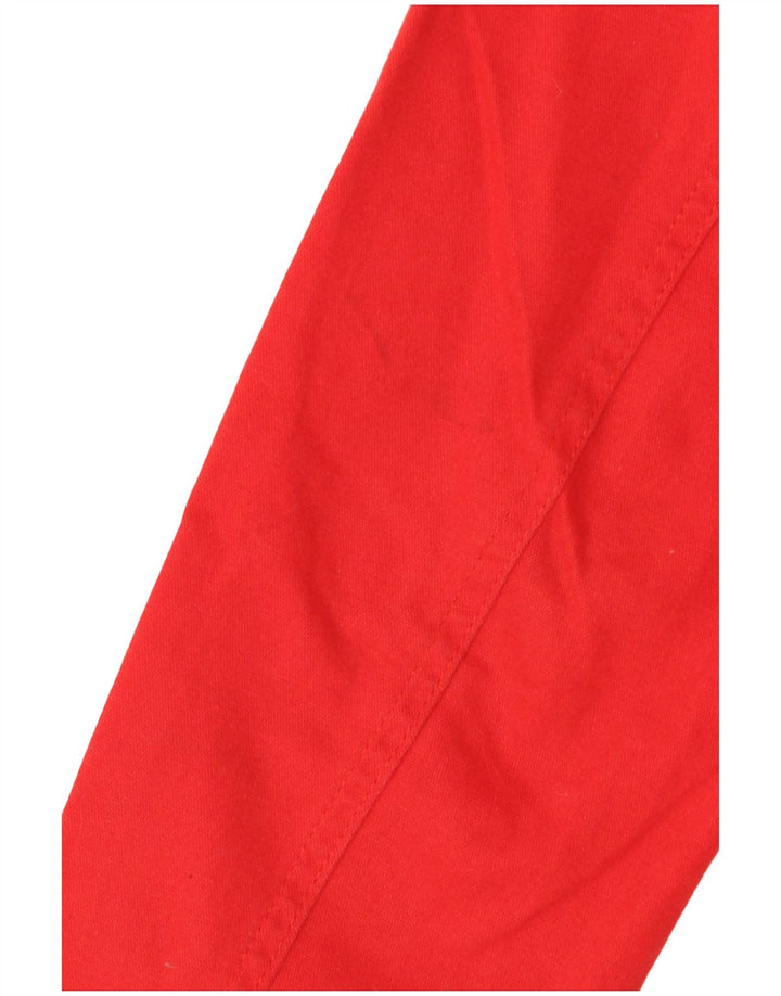 Giacca blazer vintage da donna a 6 bottoni UK 12 cotone rosso medio