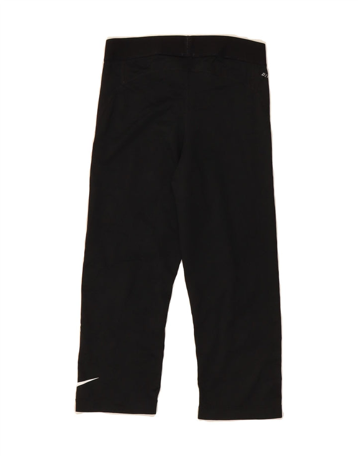 NIKE Womens Graphic Leggings UK 10 Small  Black Polyester Vintage Nike and Second-Hand Nike from Messina Hembry 