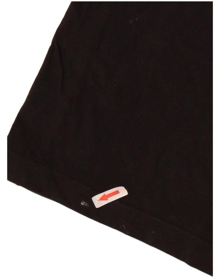 T-shirt grafica da uomo Adidas Top grande in cotone nero
