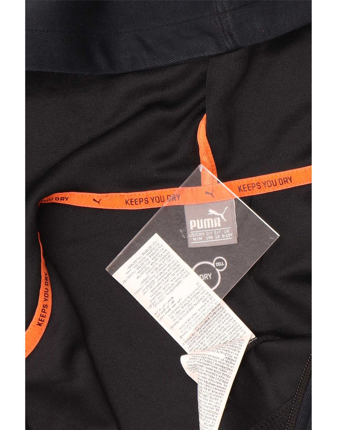Felpa con cappuccio e zip grafica Puma da bambino 9-10 anni in poliestere blu navy