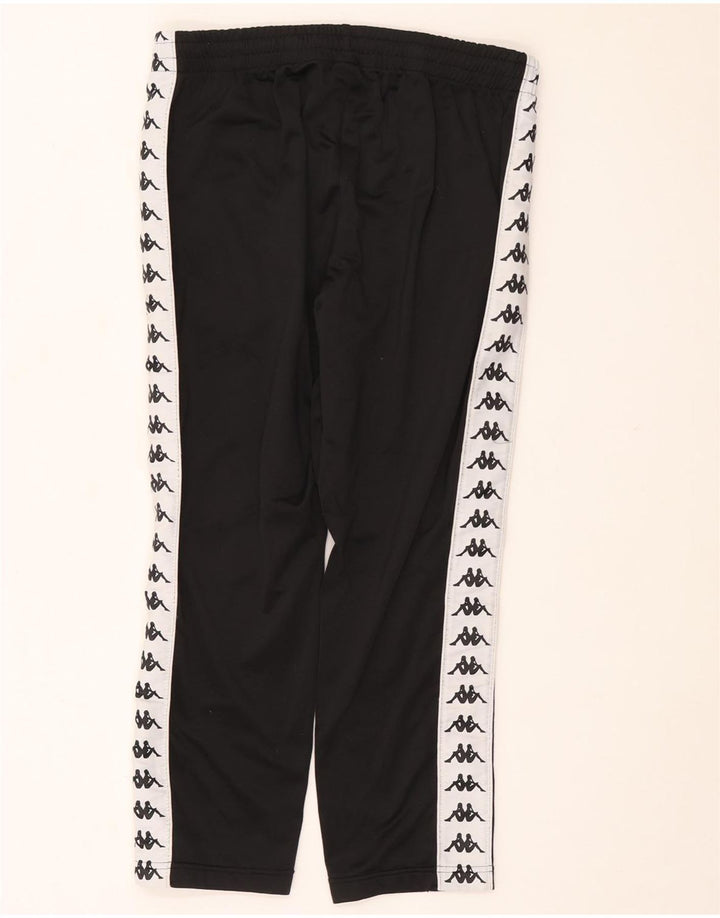 Pantaloni da tuta con grafica Kappa da uomo, poliestere color block medio nero
