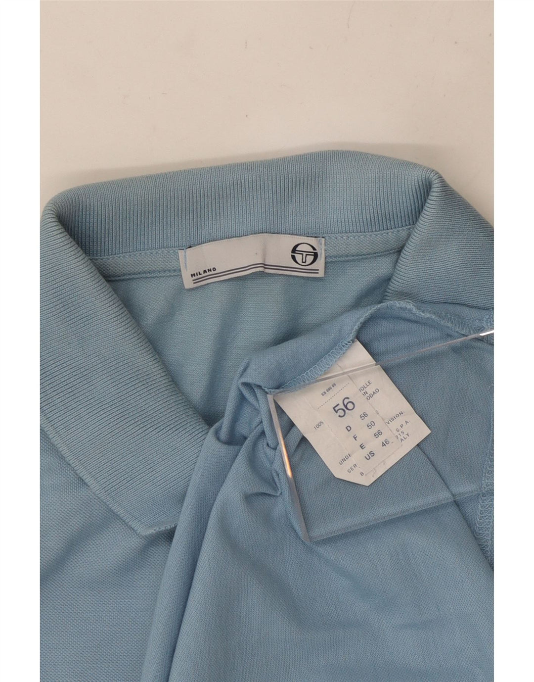 SERGIO TACCHINI Polo Milano Uomo IT 56 2XL Blu Cotone