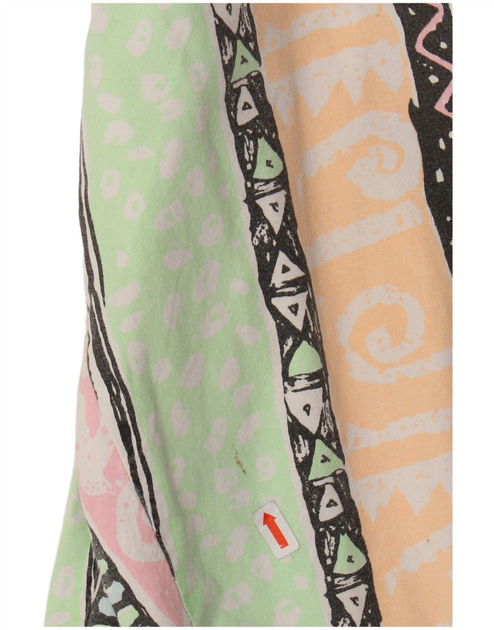 Pantaloni affusolati a vita alta da donna Blues W34 L31 geometrico multicolore