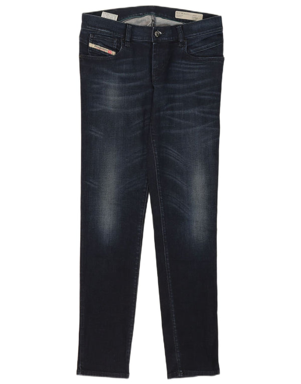 Jeans skinny slim a vita bassa Getlegg da donna Diesel W29 L32 cotone blu navy