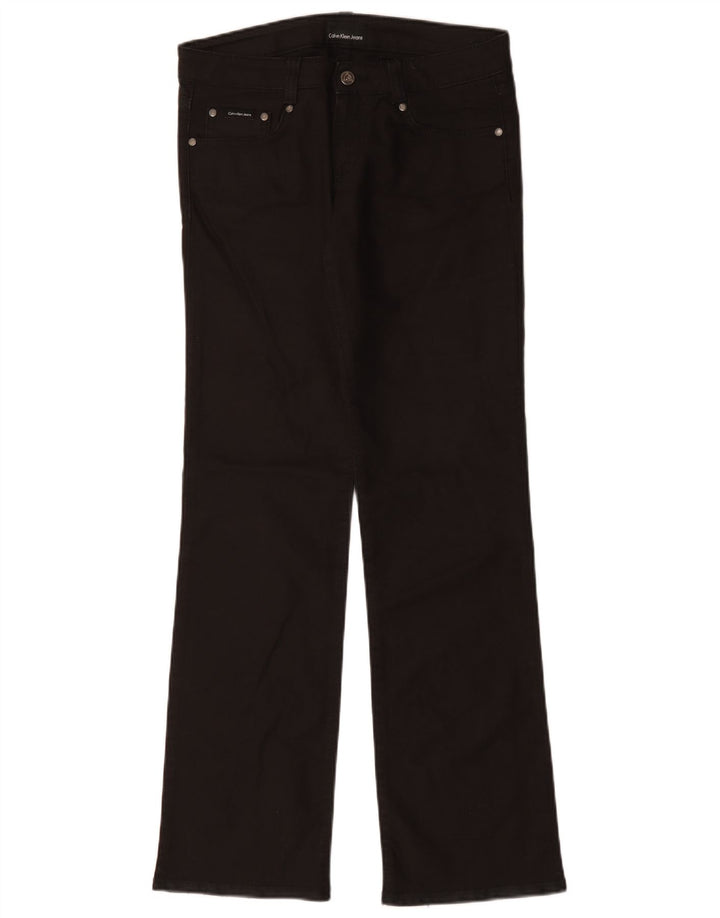 Jeans dritti da donna Calvin Klein W28 L34 cotone nero