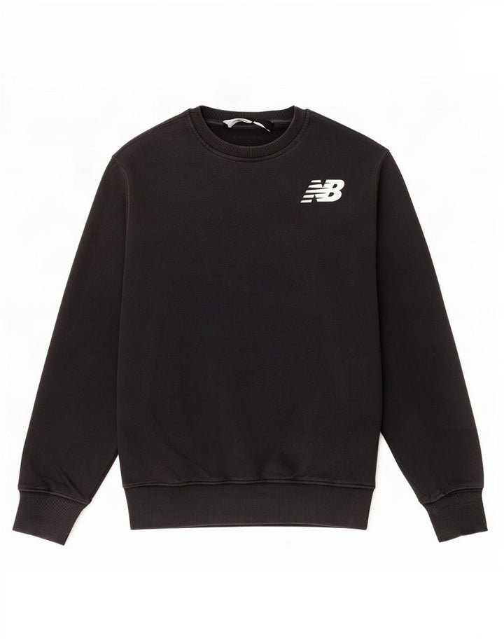 Felpa da uomo New Balance, maglione, cotone nero medio