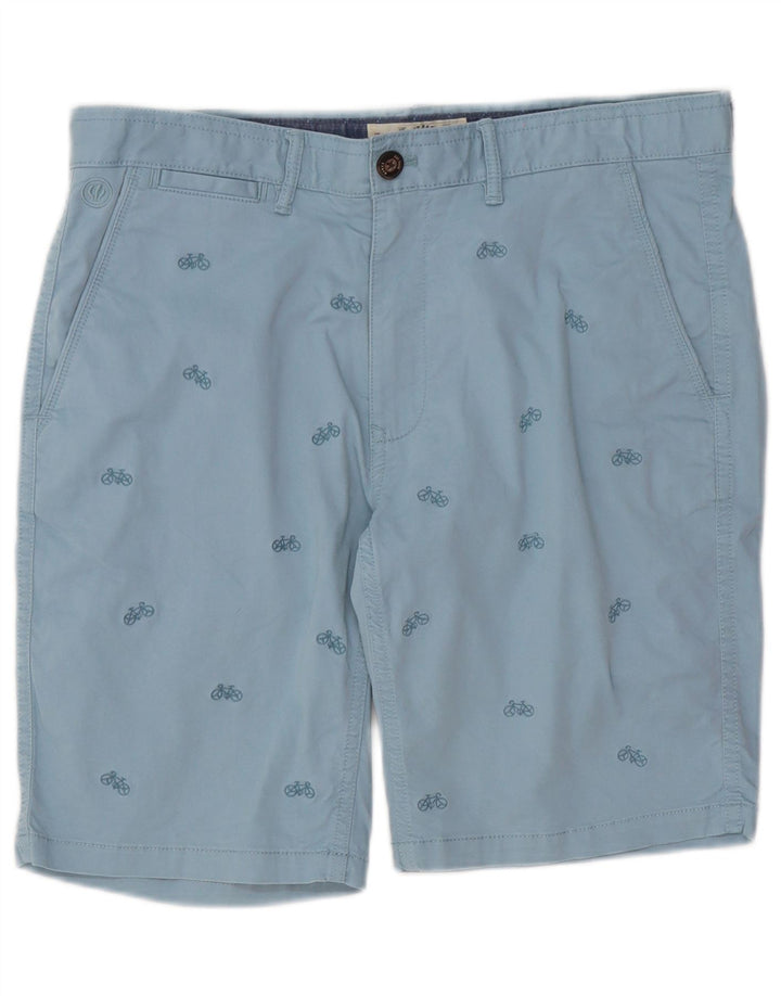 Pantaloncini chino da uomo Fat Face W34 grande cotone maculato blu