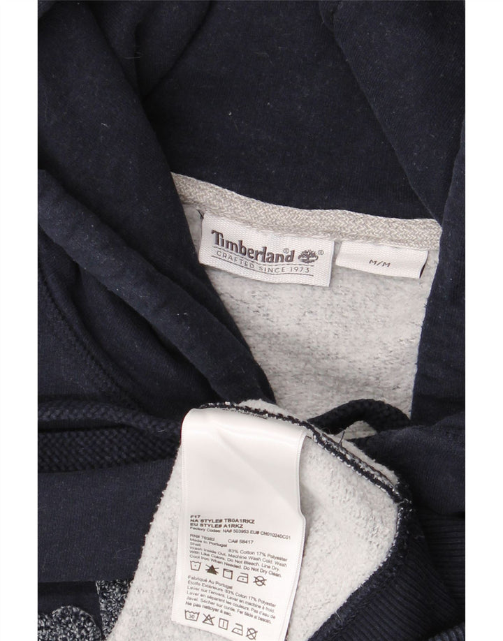 Maglione con cappuccio grafico da uomo TIMBERLAND medio in cotone blu navy