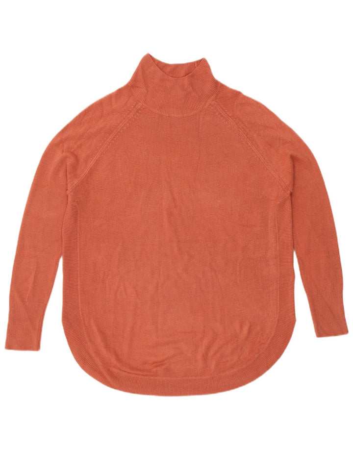 MARKS & SPENCER Womens Turtle Neck Jumper Sweater UK 10 Small Pink