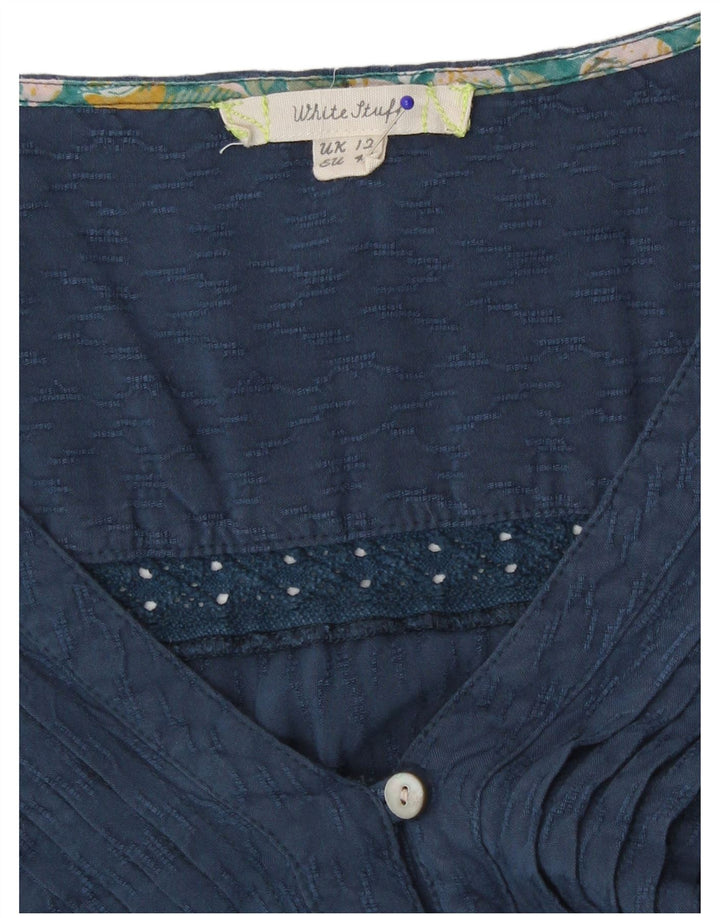 Abito a strati a maniche lunghe da donna White Stuff UK 12 Viscosa blu medio