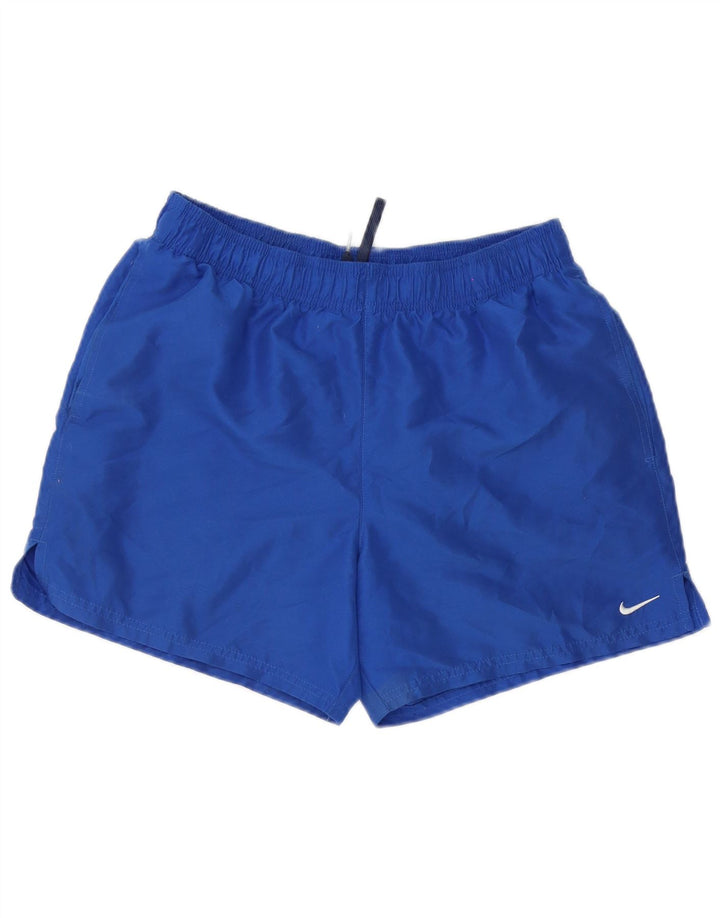 Pantaloncini sportivi Nike da uomo in poliestere blu medio