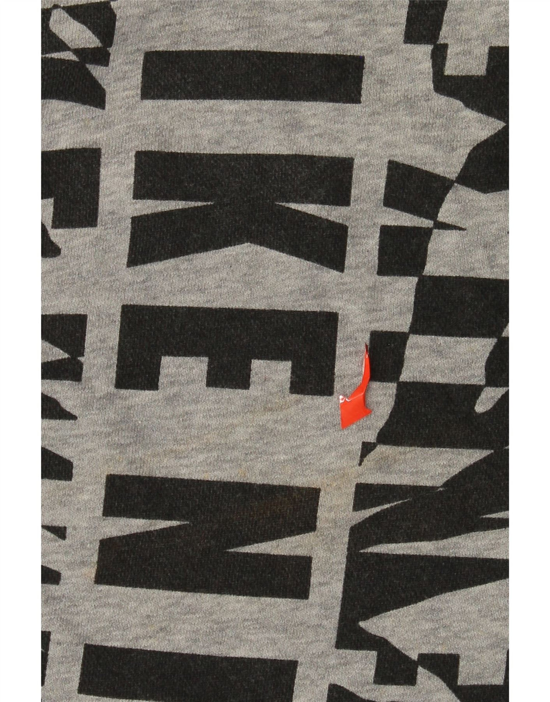 Felpa con grafica NIKE da donna, maglione UK 14, cotone grigio medio